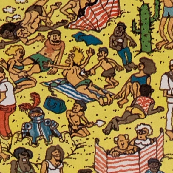Where’s Waldo? | 1987 BANNED Book Version with Topless Sunbather EUC - Picture 4 of 4